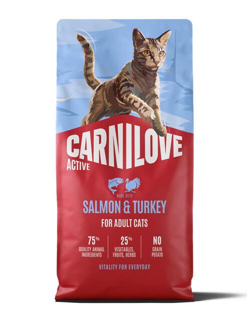 Carnilove Salmon & Turkey for Adult All Breeds 6 kg | Fuldfoder til voksne katte