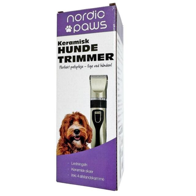 Nordic Paws Hundetrimmer | Ledningsfri hundetrimmer med keramisk skær