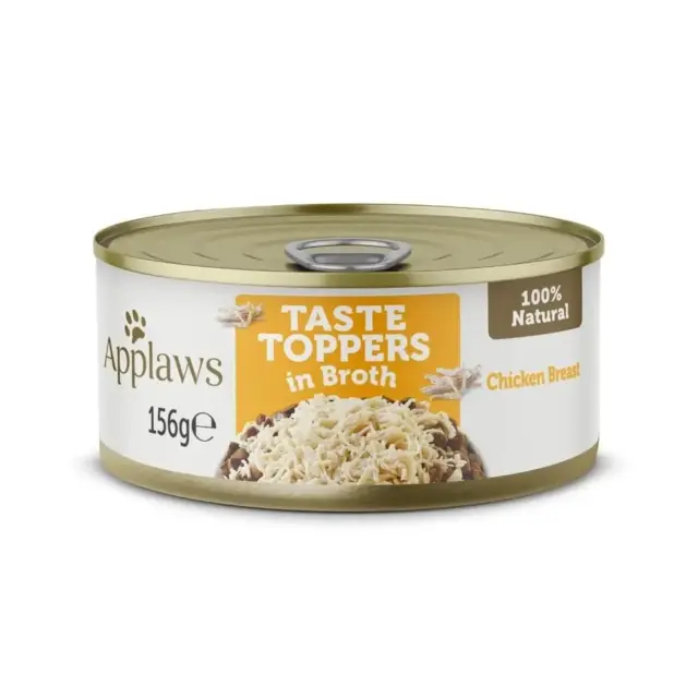 Applaws Taste Toppers in Broth med Kyllingebryst 156 g | Naturligt vådfoder til hund