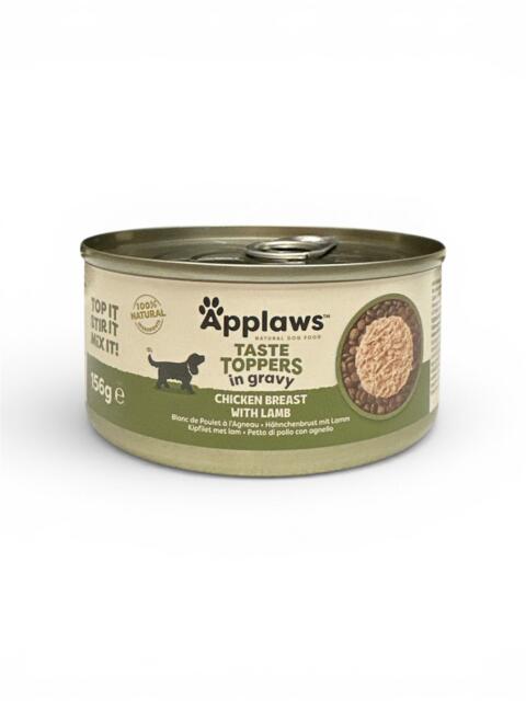 Applaws Taste Toppers in Gravy med Kyllingebryst og Lam 156 g | Naturligt vådfoder til hund