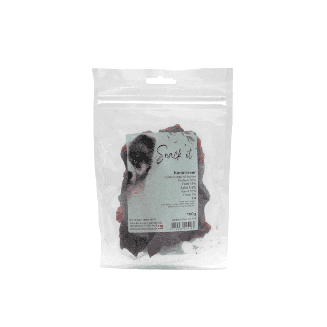 Snack’it Kaninlever 100 g | Naturlig hundesnack med kanin