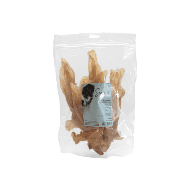 Snack’it Kaninører 100 g | Naturlig tyggesnack til hund