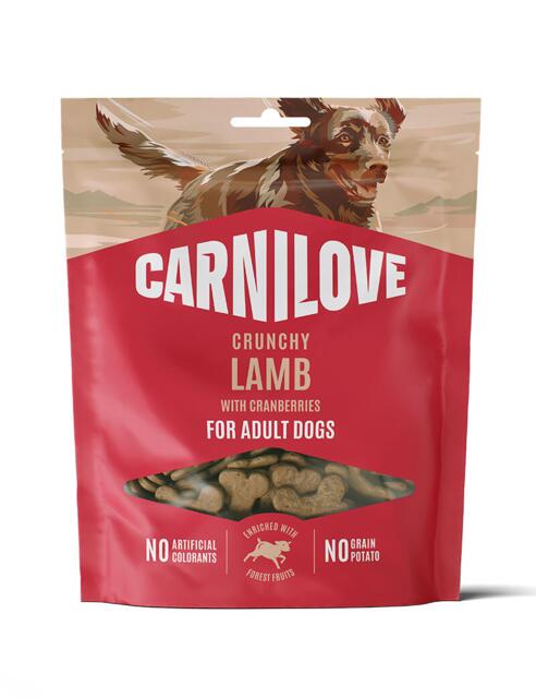 Carnilove Dog Crunchy Snack Lamb with Cranberries 200 g | Kornfri hundesnack med lam