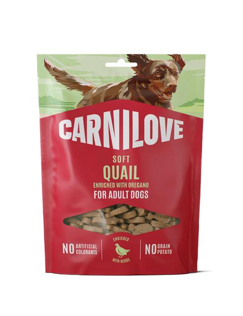 Carnilove Dog Soft Snack Quail with Oregano | Blød hundesnack med vagtel