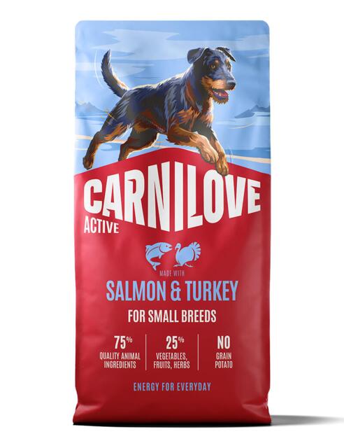 Carnilove Salmon & Turkey for Adult Small Breeds 12 kg | Fuldfoder til voksne hunde af små racer