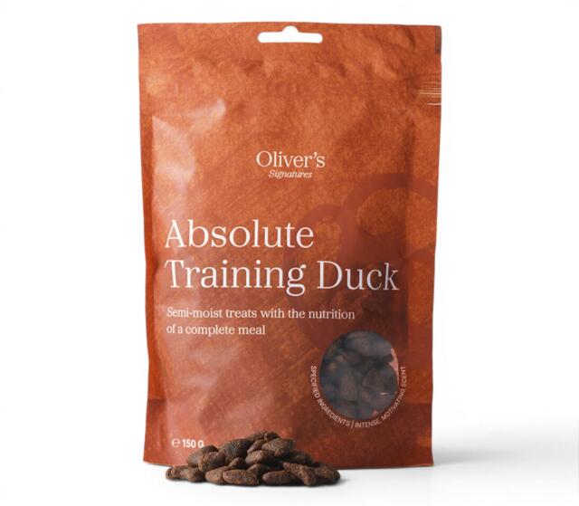 Oliver’s SIGNATURE Absolute Training Duck 3 x 150 g | Semi-moist træningsgodbid med and