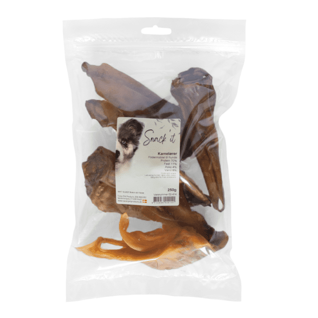 Snack'it Kamelører 250 g | naturlig tyggesnack til hund