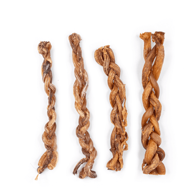 Lammepenis Flettet Naturlig Hundesnack 100g