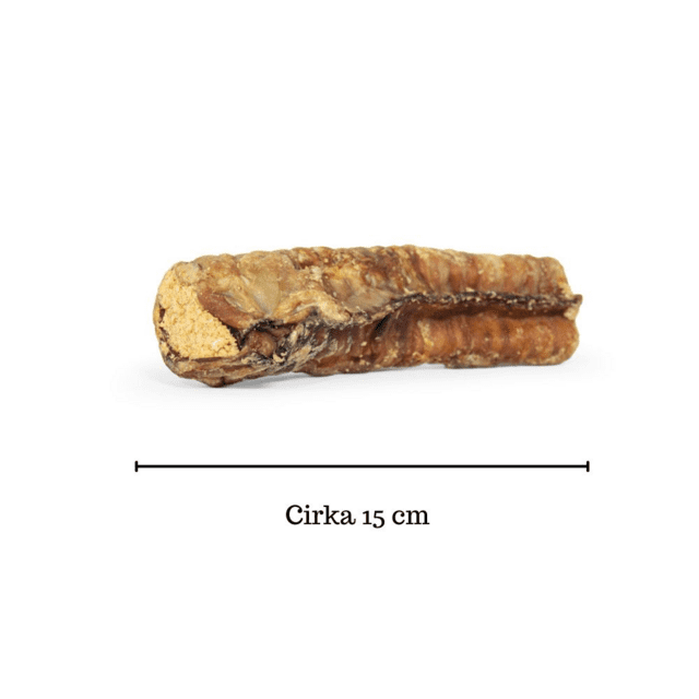 Snack'it okseluftrør med fyld - naturlig hundesnack (15 cm)