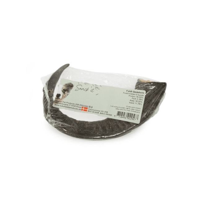 Snack'it fyldt gedehorn - naturlig hundesnack (1 stk)