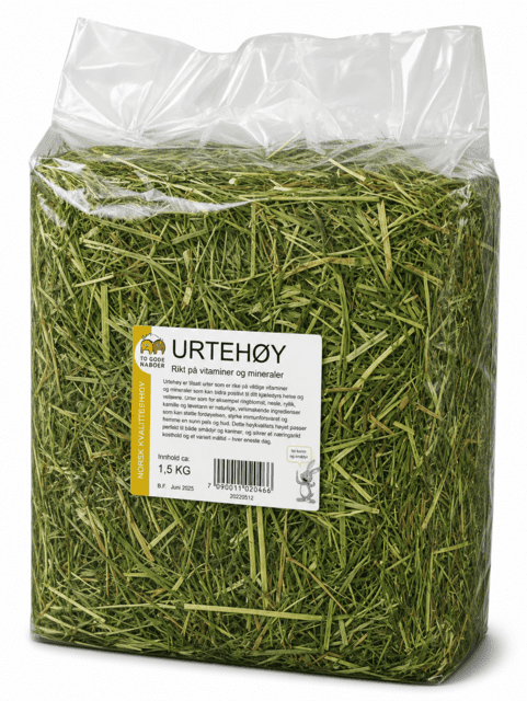 To Gode Naboer urtehø med mineraler - naturligt gnaverhø (1,5 kg)