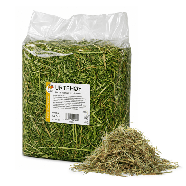 To Gode Naboer urtehø med mineraler - naturligt gnaverhø (1,5 kg)