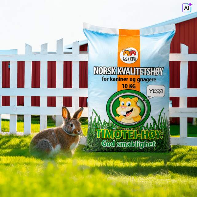 To Gode Naboer timothyhø - naturligt gnaverhø (10 kg)