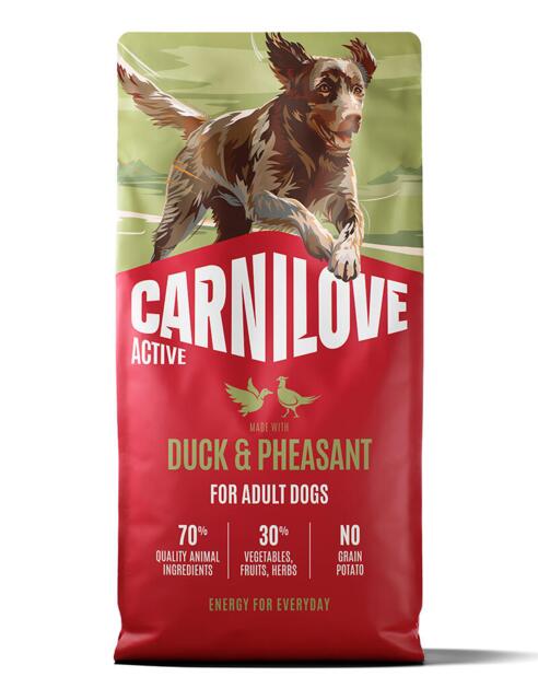 Carnilove duck & pheasant for adult 12 kg - kornfrit hundefoder