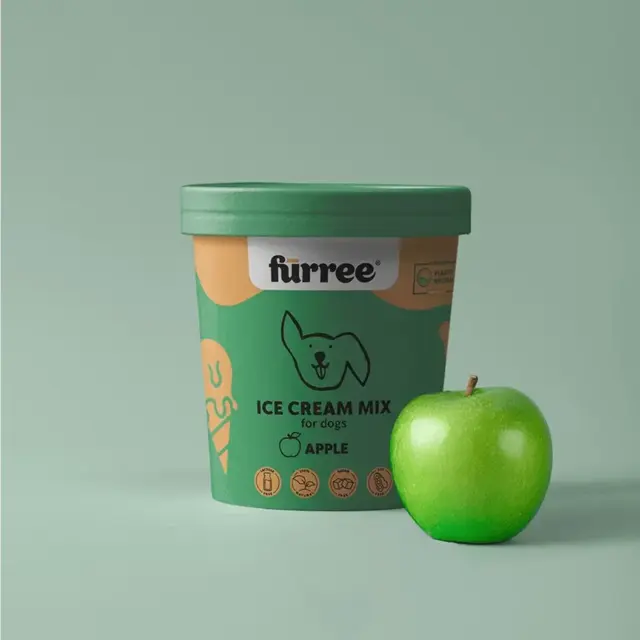 FÜRREE icecream med æble – sund hundeis med form