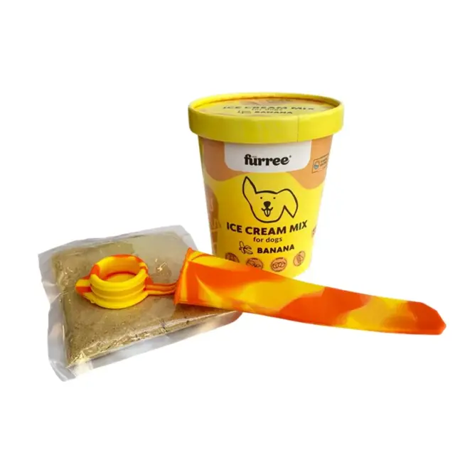 FÜRREE icecream med banan – sund hundeis med form