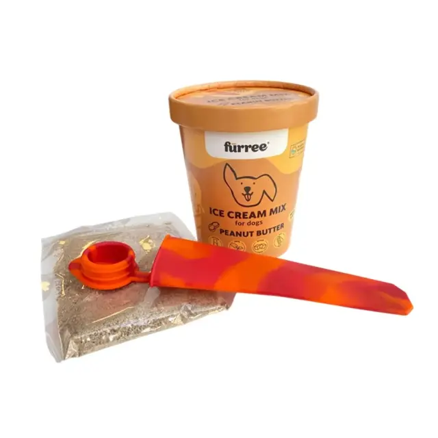 FÜRREE icecream med peanut butter - sund hundeis med form