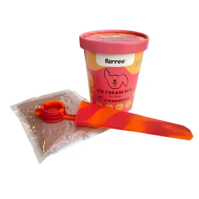 FÜRREE icecream med jordbær – sund hundeis med form