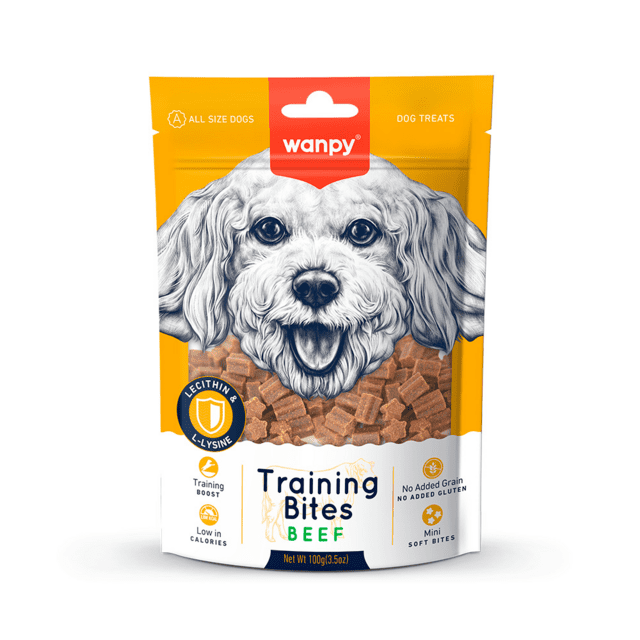 Wanpy Training Bites Beef Hundegodbidder 100 g