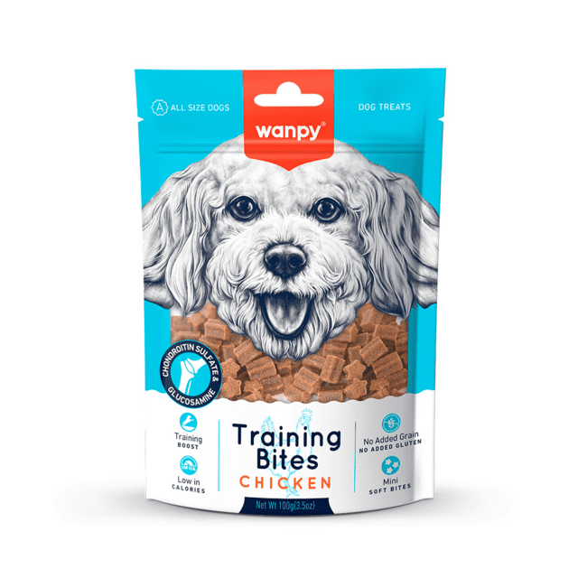 Wanpy Training Bites Chicken Hundegodbidder 100 g