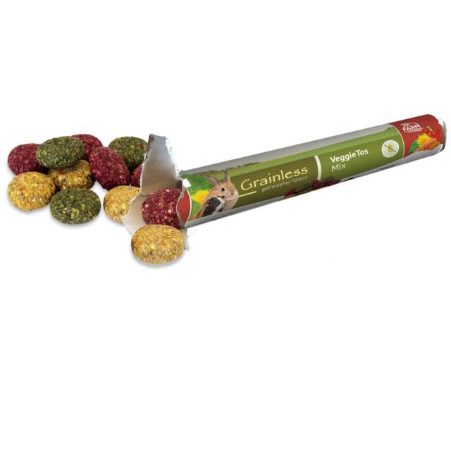 JR Farm Grainless VeggieTos Mix - kornfrie gnavergodbidder