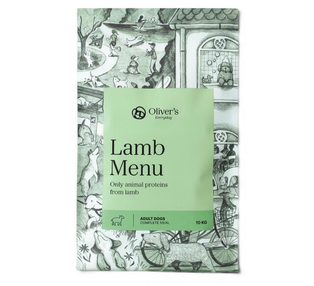 Oliver´s Everyday Lamb Menu Kornfrit Hundefoder med Lam 10kg