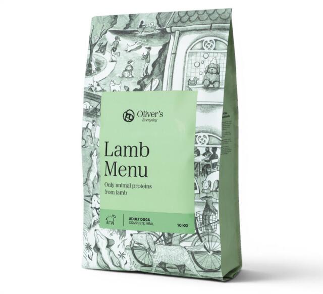 Oliver´s Everyday Lamb Menu Kornfrit Hundefoder med Lam 10kg