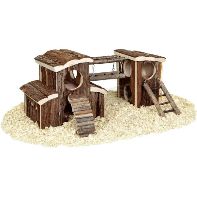 Hamsterlegetøj Naturlig Legeplads 45,5x17x20cm
