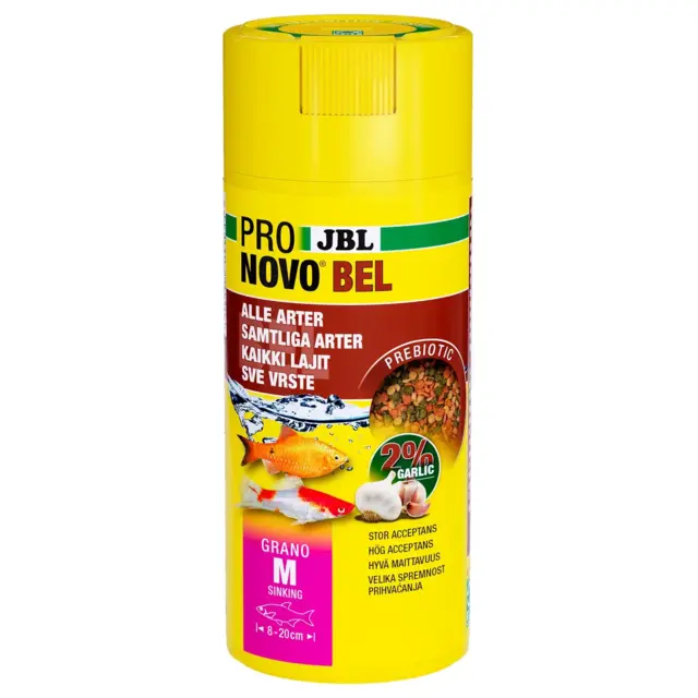 JBL PRONovo BEL GRANO M – Præbiotisk hovedfoder til akvariefisk (250 ml)