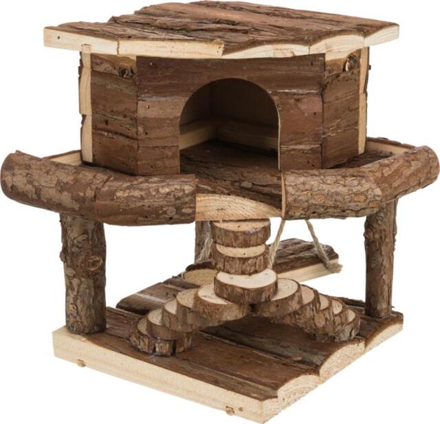Ida Hus – Hamsterhus med gynge og trapper (19x20x19 cm)