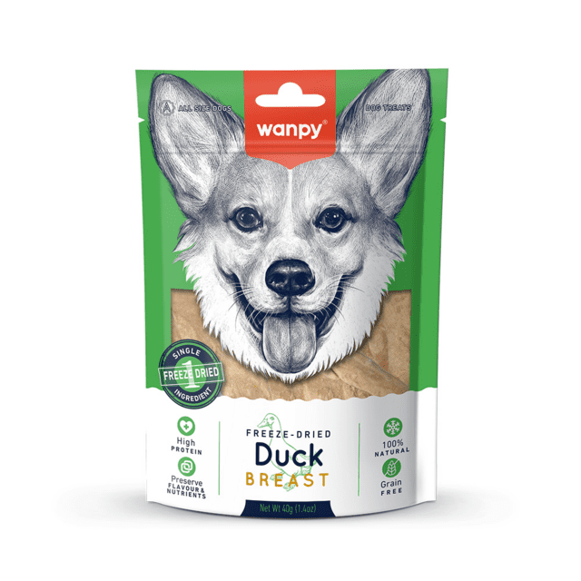 Wanpy Freeze Dried Duck Breast Hundesnack