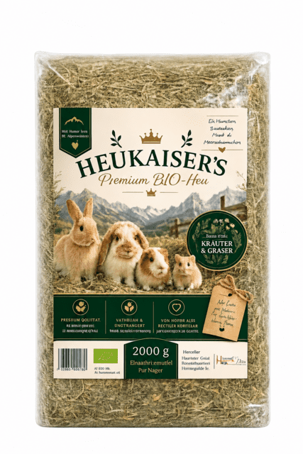 Heukaiser Premium Bio-Hø 2 kg – Økologisk alpehø