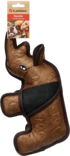 Toy Pudo Næsehorn Brun Robust Hundelegetøj 10,5x34x16cm