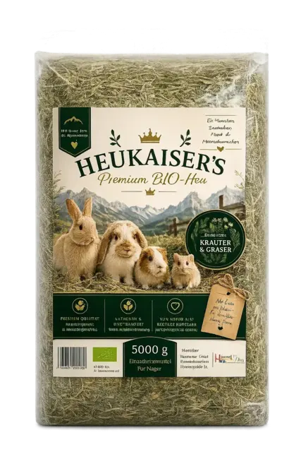 Heukaiser Premium Bio-Hø 5 kg – Økologisk alpehø