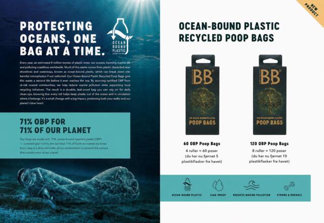 B&B Hundeposer Ocean-Bound Plastik 60 stk.