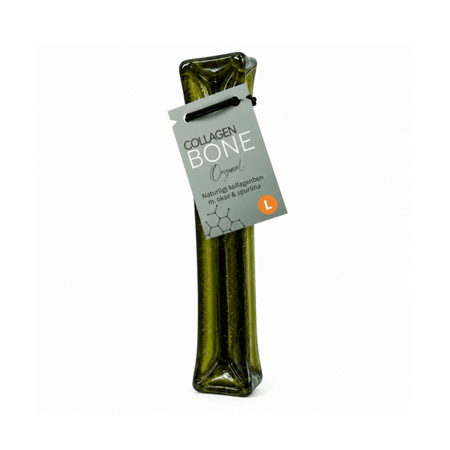 Collagen Bone Original Okse & Spirulina Hundetyggeben Størrelse L