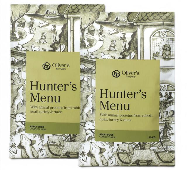 2 x Oliver´s Everyday Hunter's Menu Kornfrit 10kg