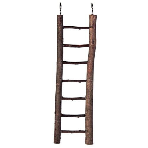 Natural wood ladder 7 steps 30cm