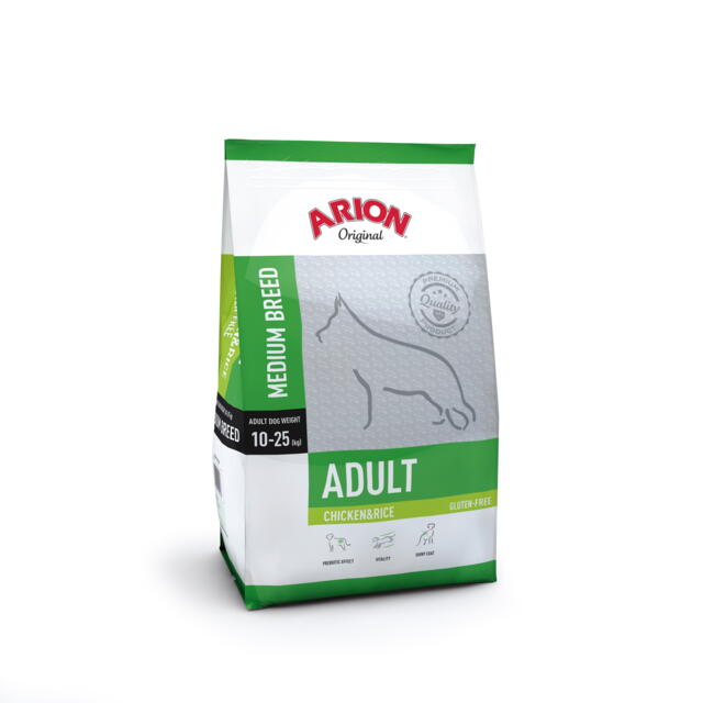 Arion Adult Medium Breed – Kylling & Ris 12kg