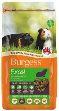 Burgess Excel Guinea pig food with Mint 1.5kg.
