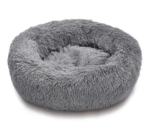 FLUFFY Donut dog bed 90cm - Grey