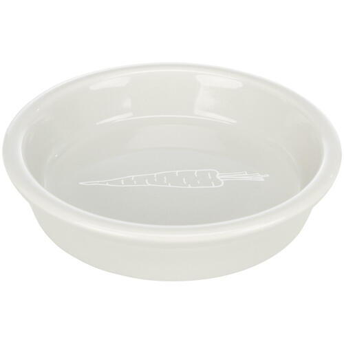 Feeding bowl for rabbits and guinea pigs