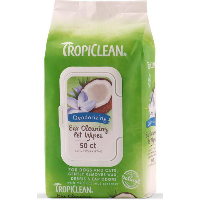 TropiClean Ear Cleaning Wipes 50 pcs