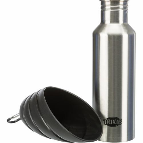 Aluminum Bottle with Drinking Bowl 750 ml