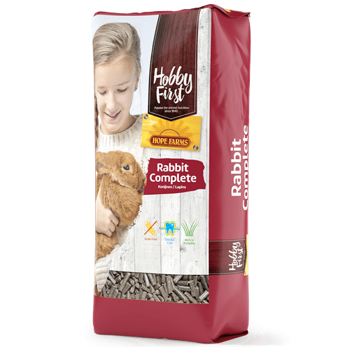 Hobby First Rabbit Complete 10kg - 100% GMO og kornfri (UDSOLGT)