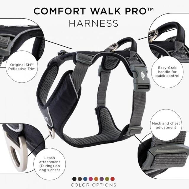 Dog Copenhagen Comfort Walk Pro Harness - Black