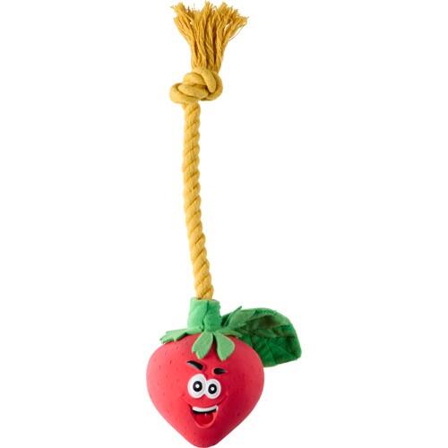 Companion dog toy strawberry with sound - 35 cm