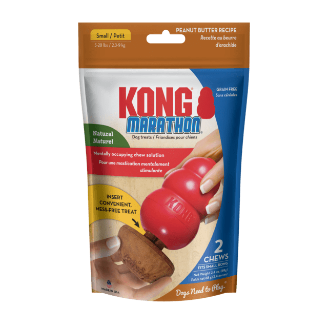 Kong Marathon 2-pack Peanut Butter Small