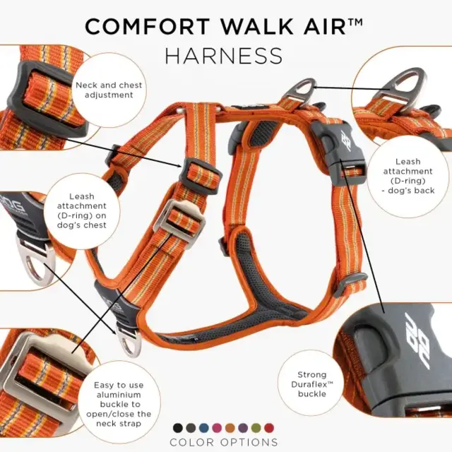 Dog Copenhagen Comfort Walk Air Harness - Orange