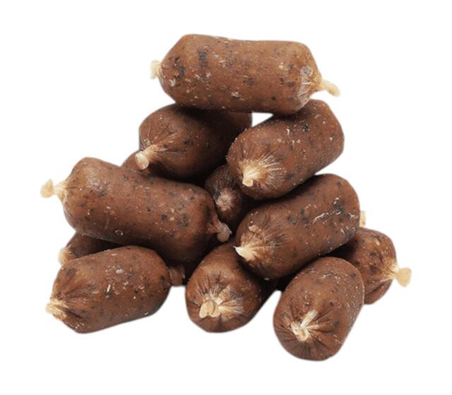 ESSENTIAL FINEST SALMON & PARSLEY SMALL SAUSAGES 20stk (LEVERING UVIST)